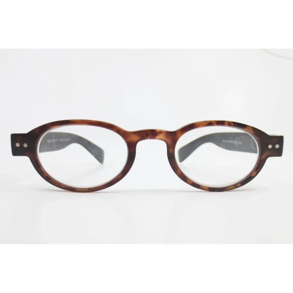 MaxStudio MXR14 TO/BK Tortoise Black Oval Eyeglasses Frames Demo Lenses 35588